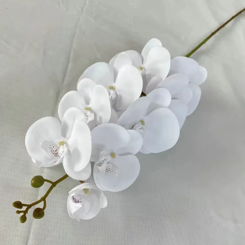 Orchidée française papillon artificielle pour la décoration de la maison, fausse fleur de phalaenops