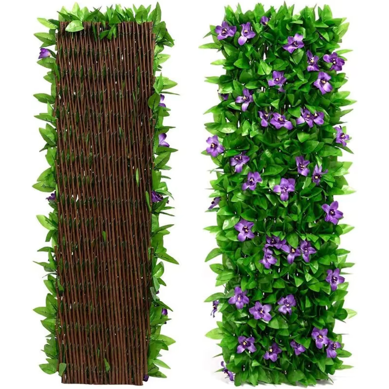 Nouveau! Décoration de balcon de jardin extérieur, haie artificielle, fausse feuille murale, plante