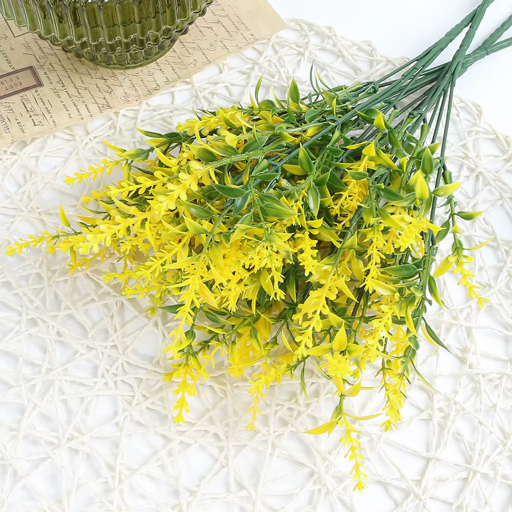 Bouquet de fleurs de lavande artificielles, 12 pièces, plantes Fale, pour décoration de maison, jard