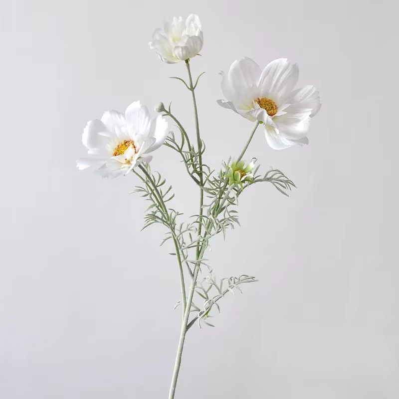 Fleur artificielle en peluche pour la décoration de la maison, Cosmos Queen InjFlower, Bouquet simpl
