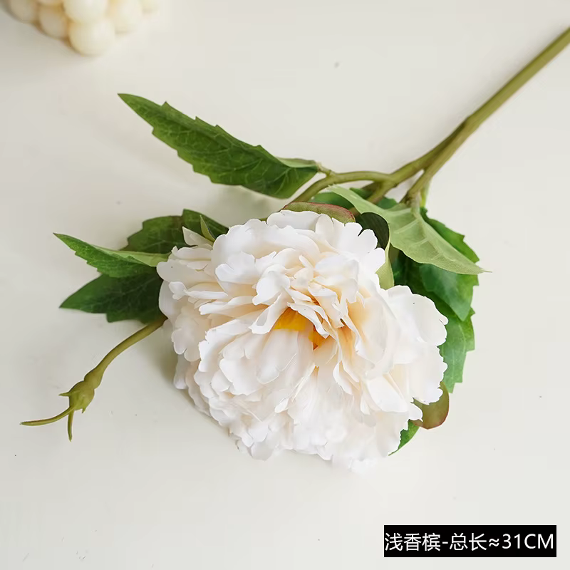 Pivoines artificielles à branches courtes, 10 pièces, fausses fleurs pour la décoration de la maison