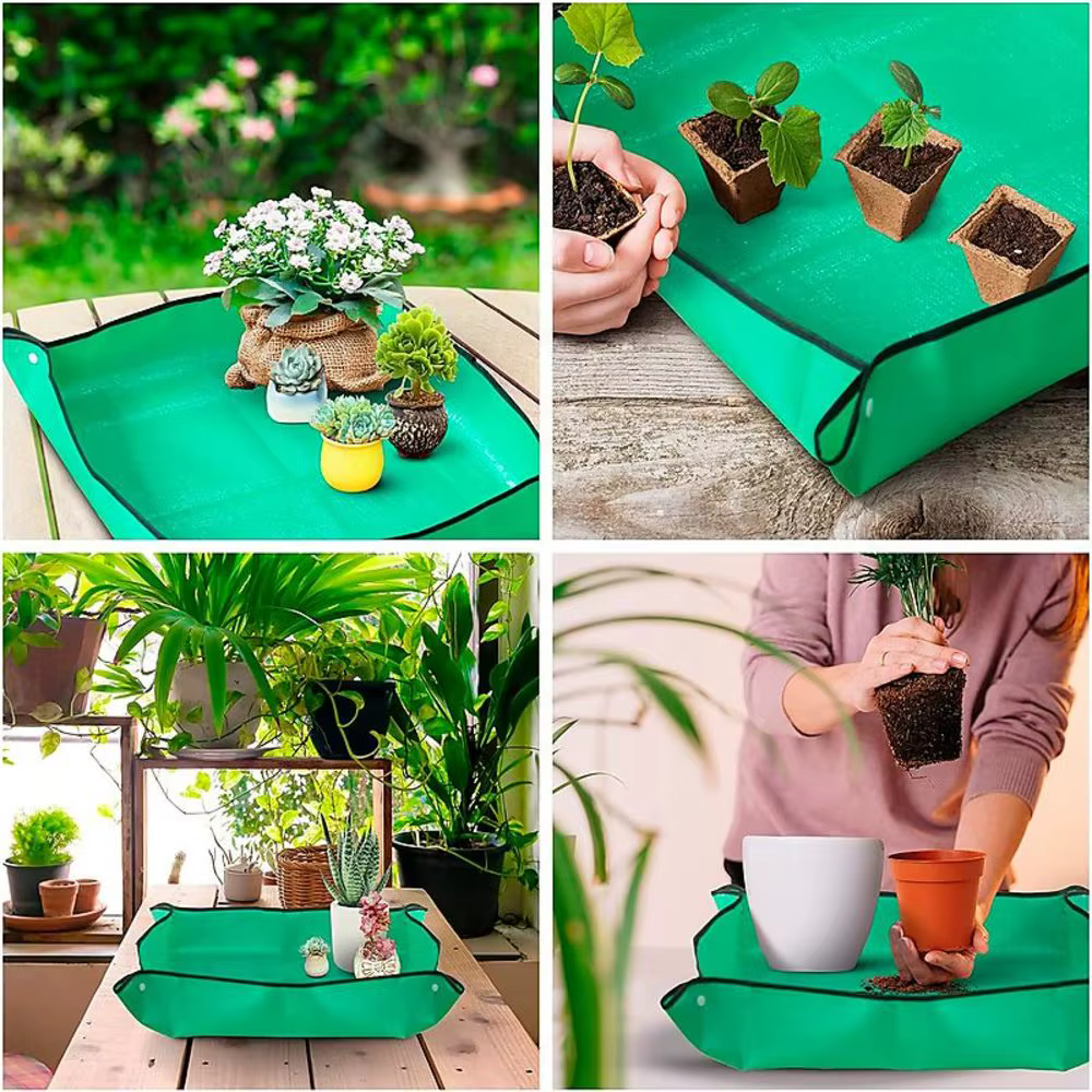 Tapis de régénération des plantes Tapis de transplantation imperméable Carré portable pliable et fac