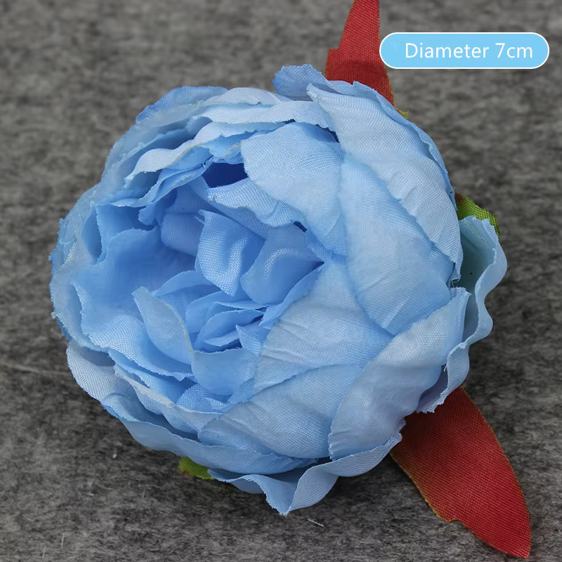 InjFlower artificielle de la série bleue, fournitures de mariage bricolage, guide routier floral, mi