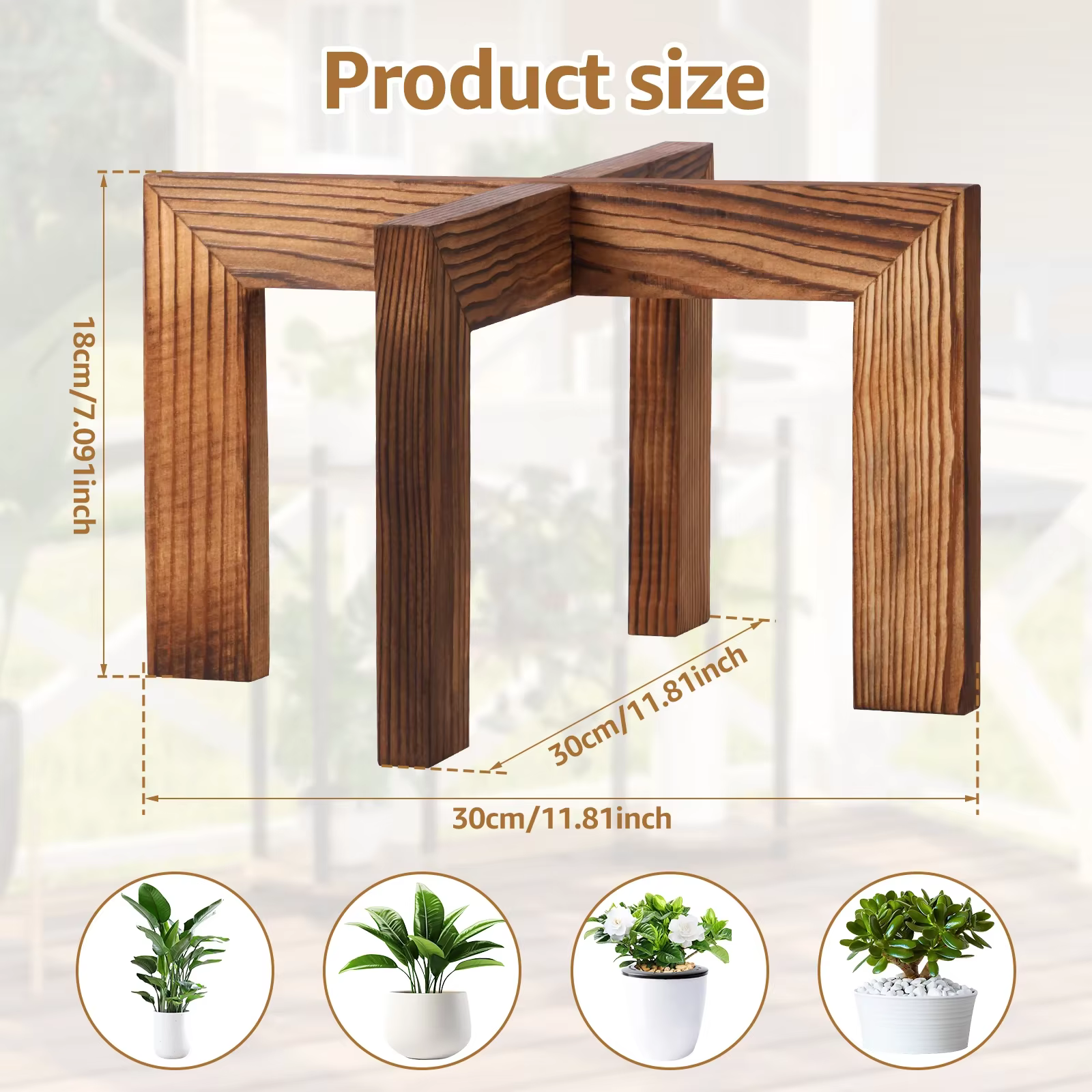 Support pour plantes en bois, support pour Pot de fleurs d'intérieur, Simple, moderne, à la mode, ro