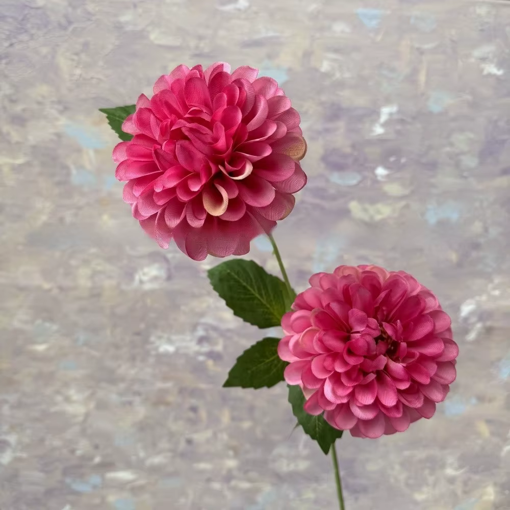 Nouveau bouquet de fleurs artificielles en soie Dahlia, chrysanthème floral, fausse fleur décorative