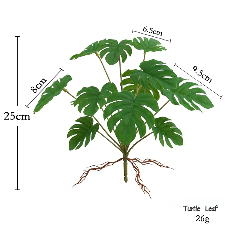 Plantes Vertes Artificielles, Feuilles de Pomme de Terre, Cuir oral elu, Petit Enge, Décoration Inté