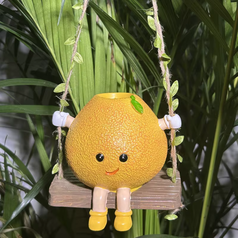 Nouveau pot de fleurs suspendu créatif pour plantes succulentes, décoration artisanale personnalisée