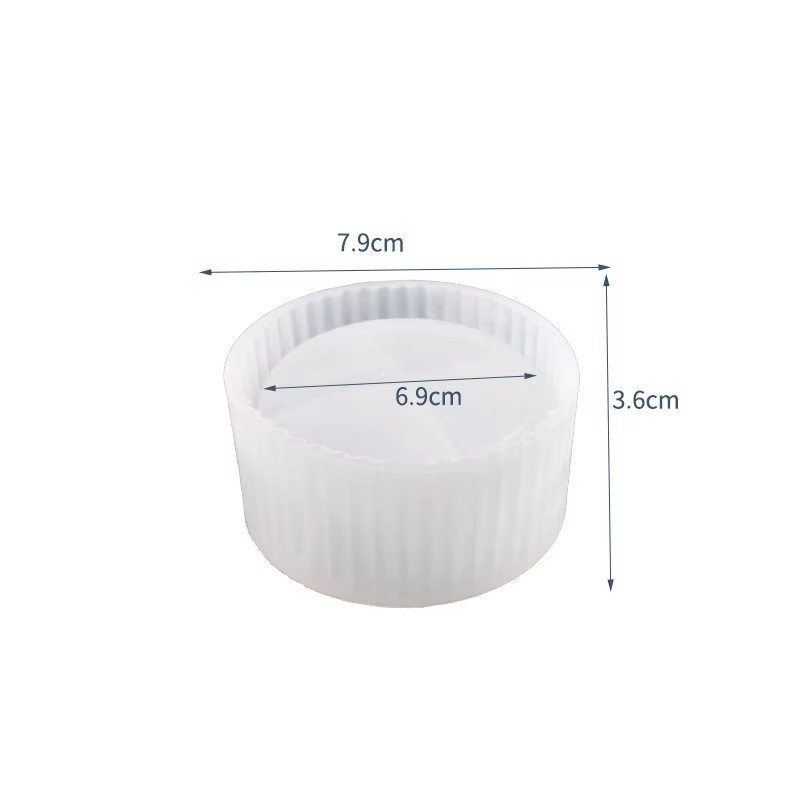 1/5 pièces Moule en silicone DIY pour pot de fleurs en béton, boîte de rangement pour stylos en form