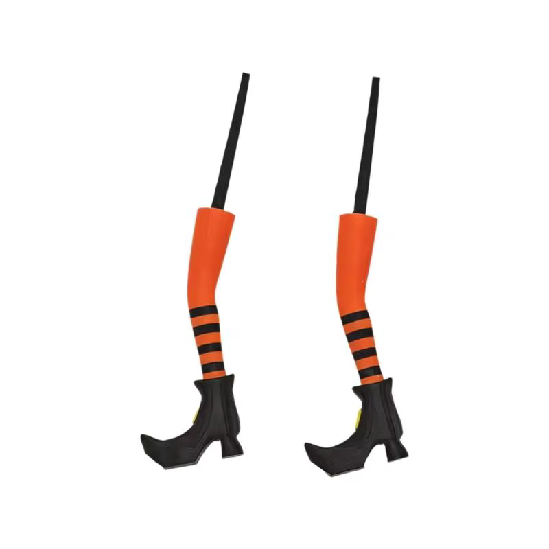 G6KF Pot fleur d'Halloween, 1 paire d'inserts avec tige, à utiliser pour les conteneurs plantes, les