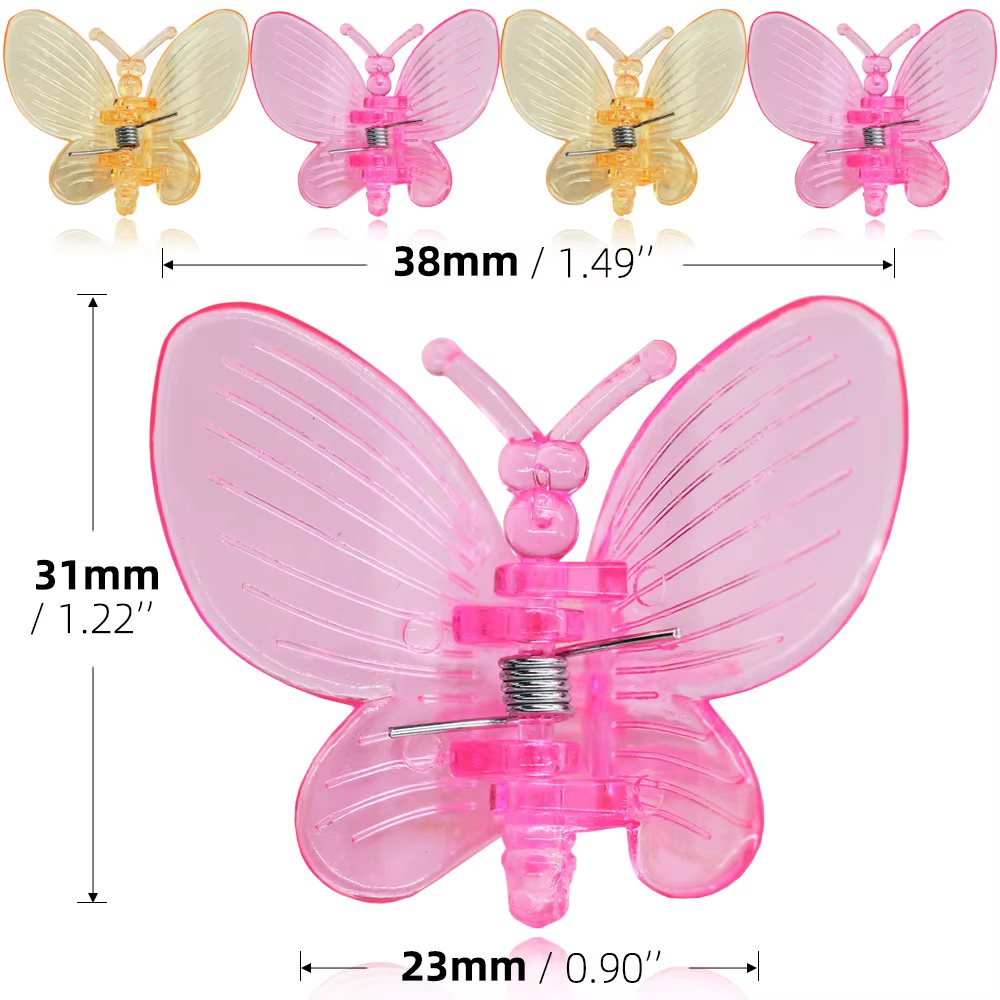 10-800 pièces orchidée pinces papillon pinces plantes de jardin vigne escalade Support fixe coloré e