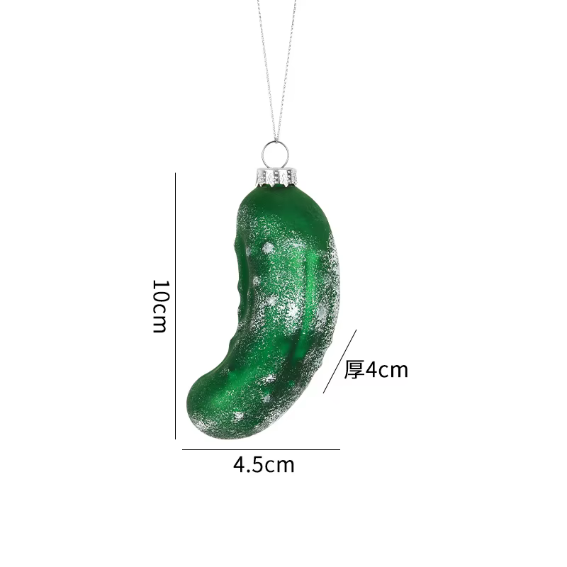 Pendentif de décoration d'arbre de Noël, série de légumes, concombre, aubergine, brocoli, miel, chou