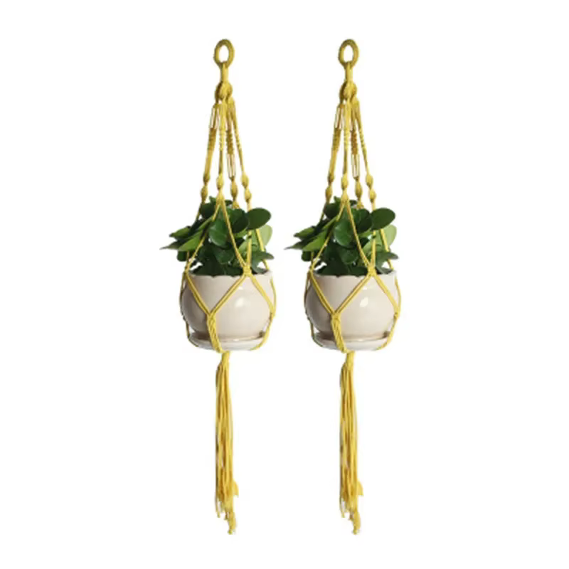 Cintre pour plantes en macramé, 1 pièce, pot de fleurs suspendu pour intérieur et extérieur, support