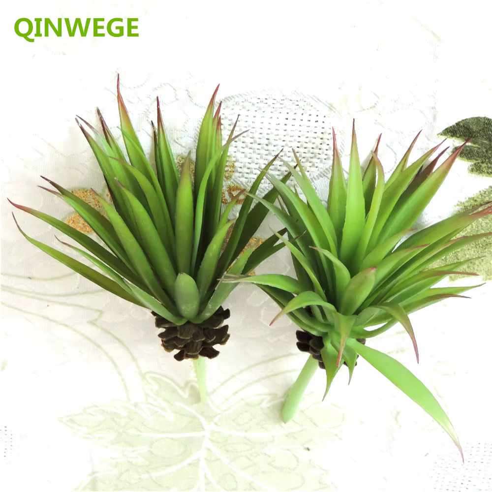 Plantes artificielles réalistes pour couronne de fleurs, 2 pièces, vertes, pour fête de noël, mariag
