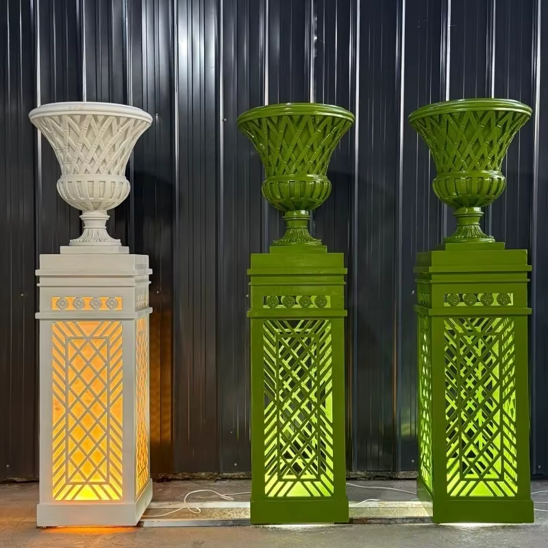 Pot de fleurs en grès, vase décoratif de jardin, adapté aux jardins Inca, fabricant de pots de fleur