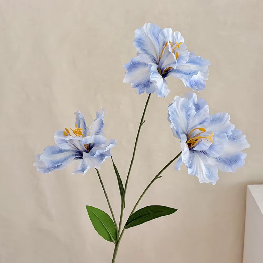 Nouveau bouquet de fleurs d'iris artificielles violettes, fleurs artificielles décoratives, plantes