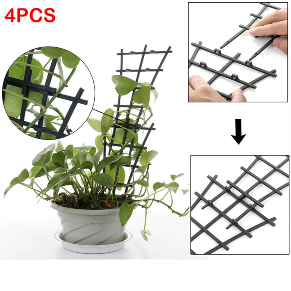 Ligne de poteau de Support d'escalade de plantes, Mini cadre en plastique pour intérieur et extérieu
