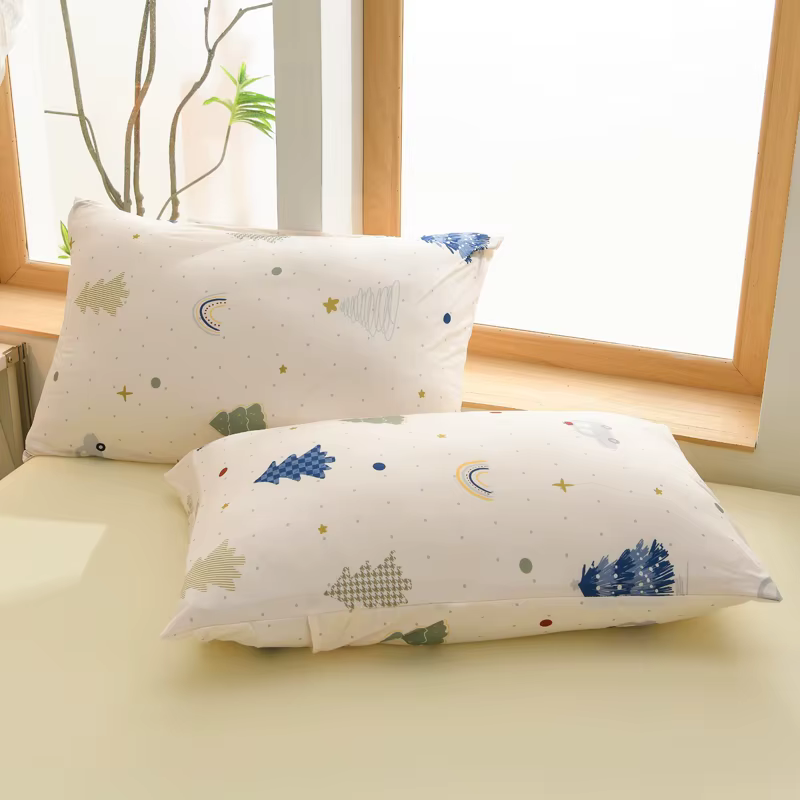 Taies d'oreiller à imprimé floral frais, 2 pièces, douces et respectueuses de la peau, pour chambre 