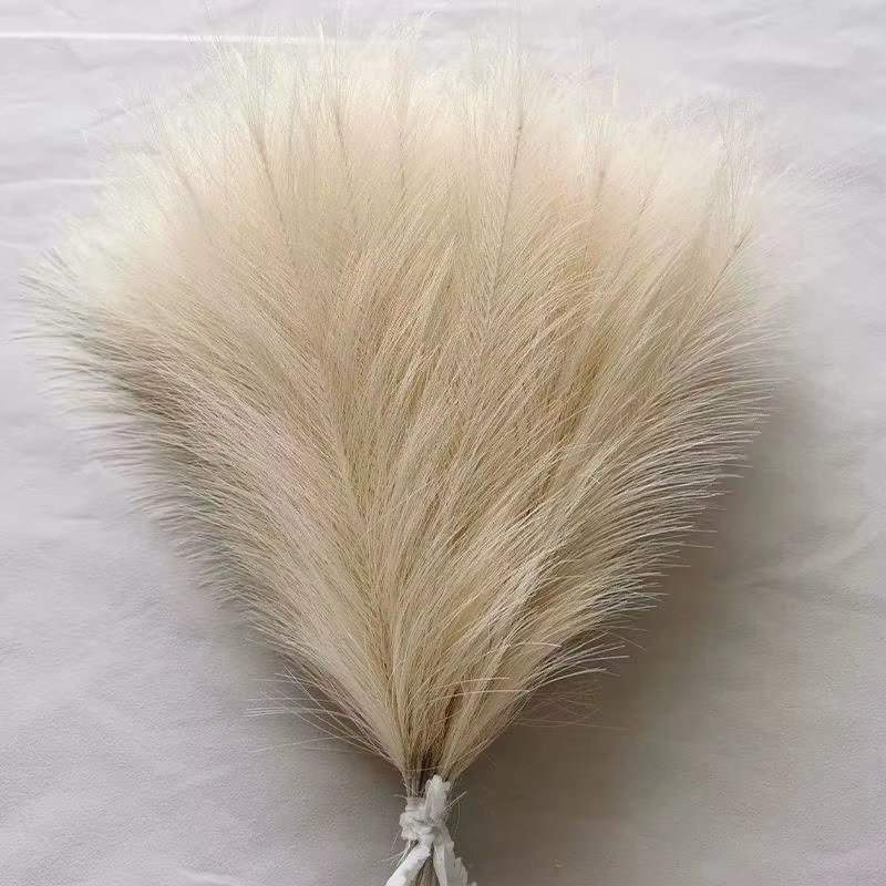 Lot de 10 fausses herbes de la pampa, fleurs artificielles, décoration bohème, bouquet de mariage, d