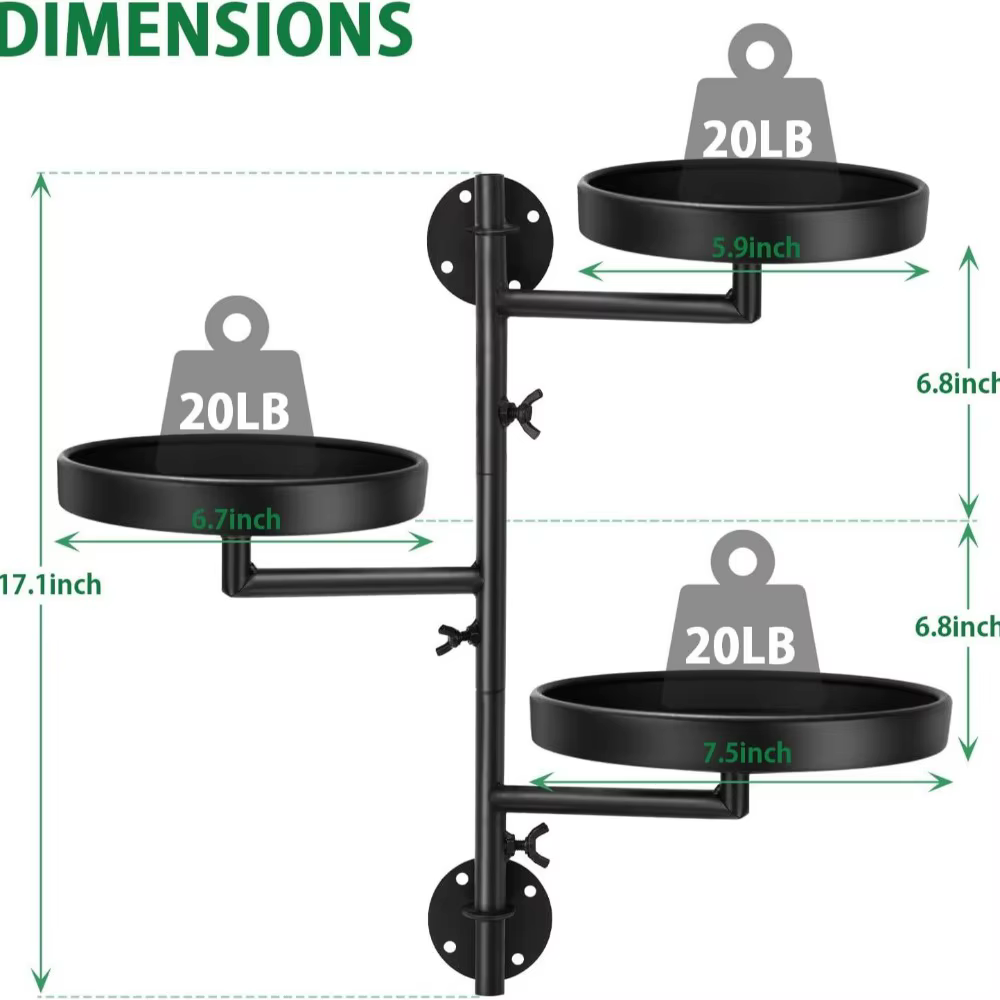 Support de plantes rotatif pour fenêtre en pot, cadre de plante en métal simple et créatif, imperméa