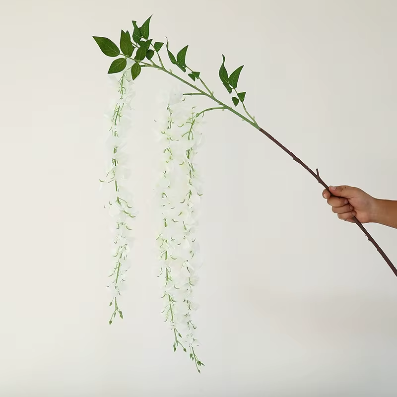 Belles fleurs de Simulation, plante florale de glycine de 104cm, fausses plantes en soie, décoration