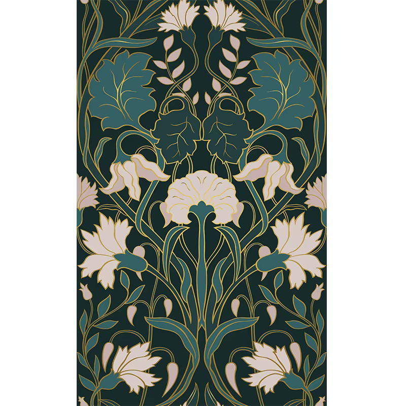 Art populaire indien imprimé Floral persan Vintage arbre de vie fleur de Lotus impressions sur toile