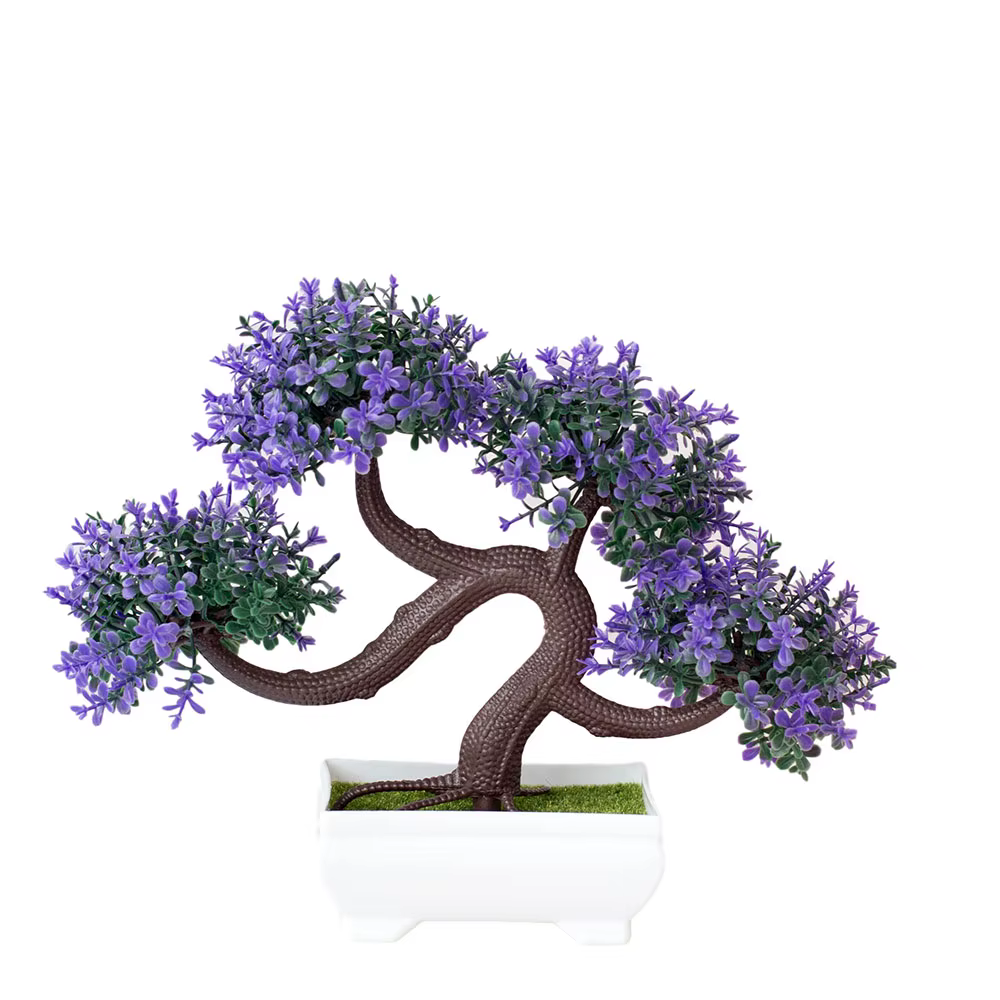 Plantes artificielles décoration bonsaï en Pot petit Pot d'arbre fausse plante en Pot zen jardin orn