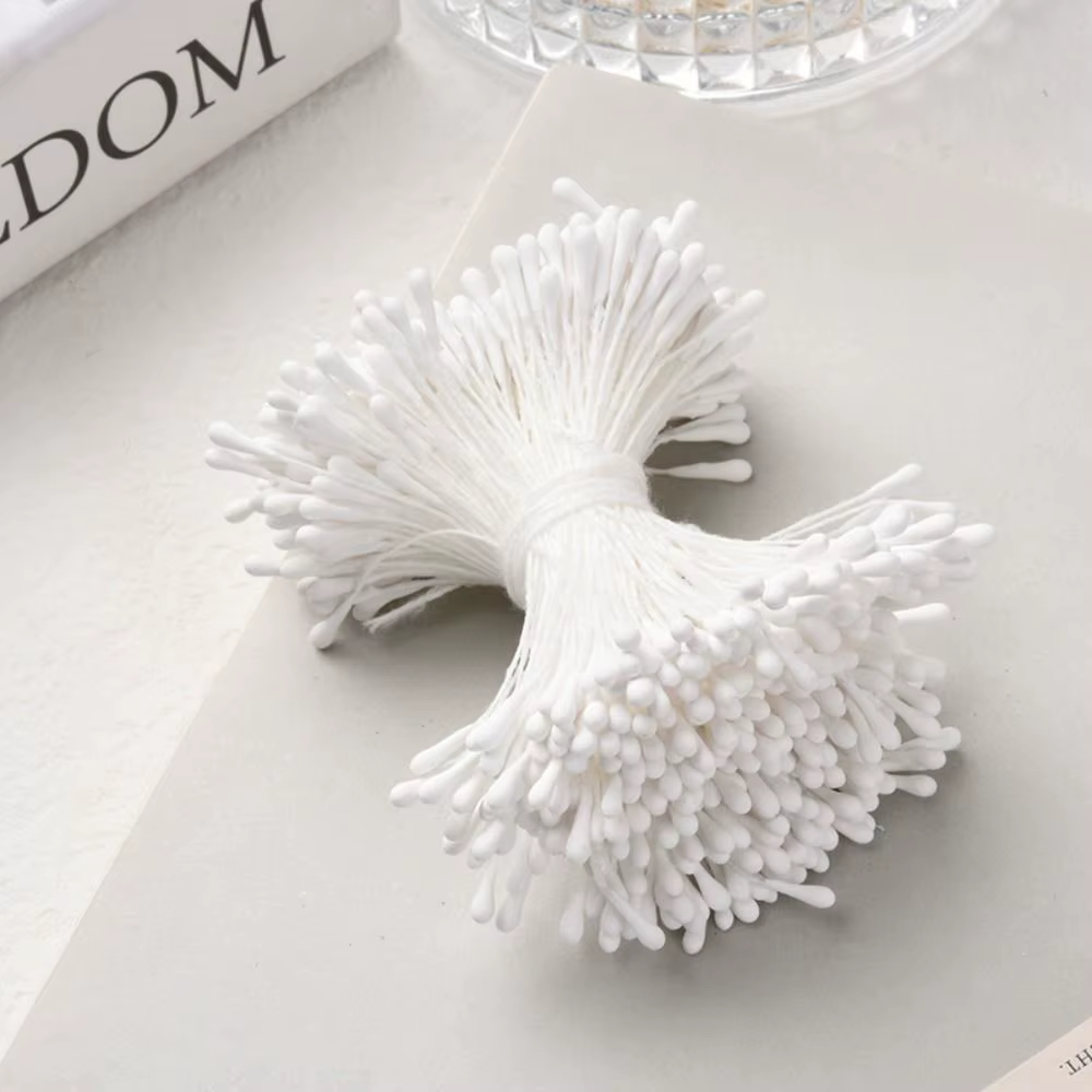 400 Pièces DIY Gouttes d'eau artificielles faites à la main en plastique 6CM, pistils de pêche, acce