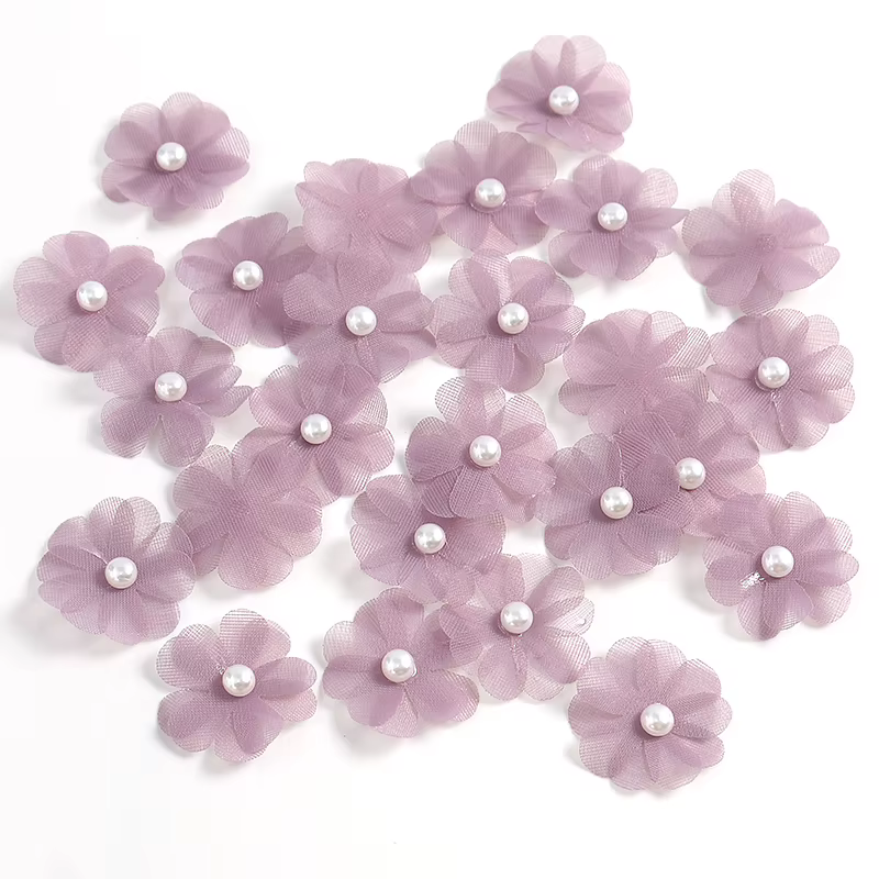 Fleurs artificielles en perles de 3CM, 10/30 pièces, pour décoration de mariage, décoration de la ma