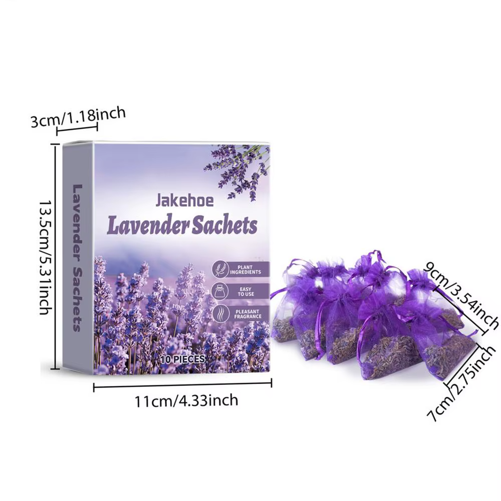 Sachets de lavande vides, 10 pièces, pochettes d'arôme de fleurs sèches, Sachets de parfum à impress