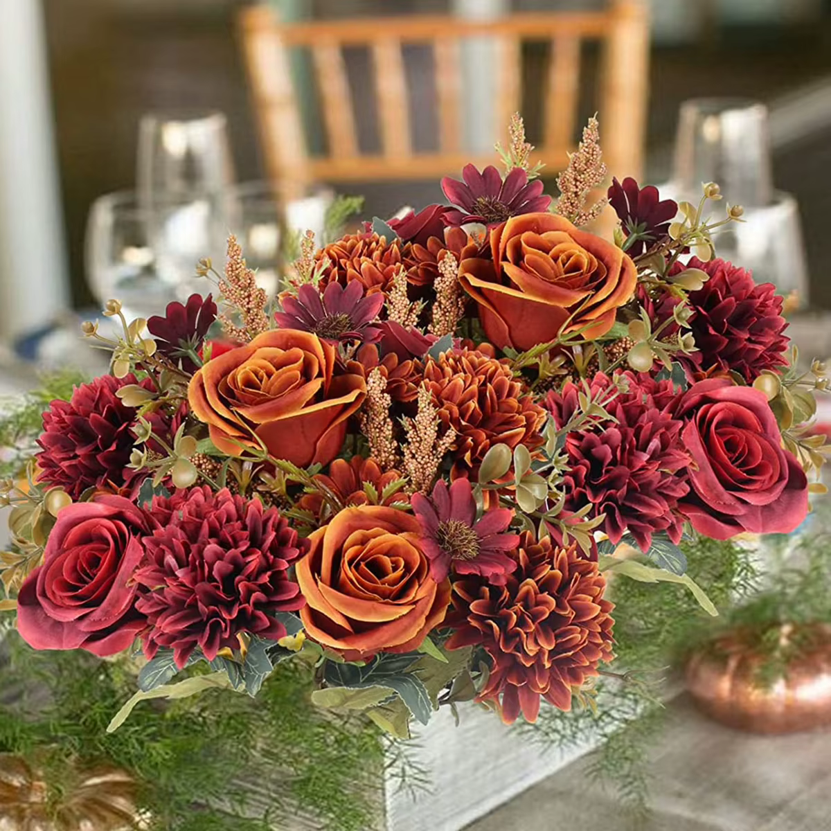 1PC fleurs artificielles pas cher nouvel an décoration mariage jardin pivoine arc noël maison fausse