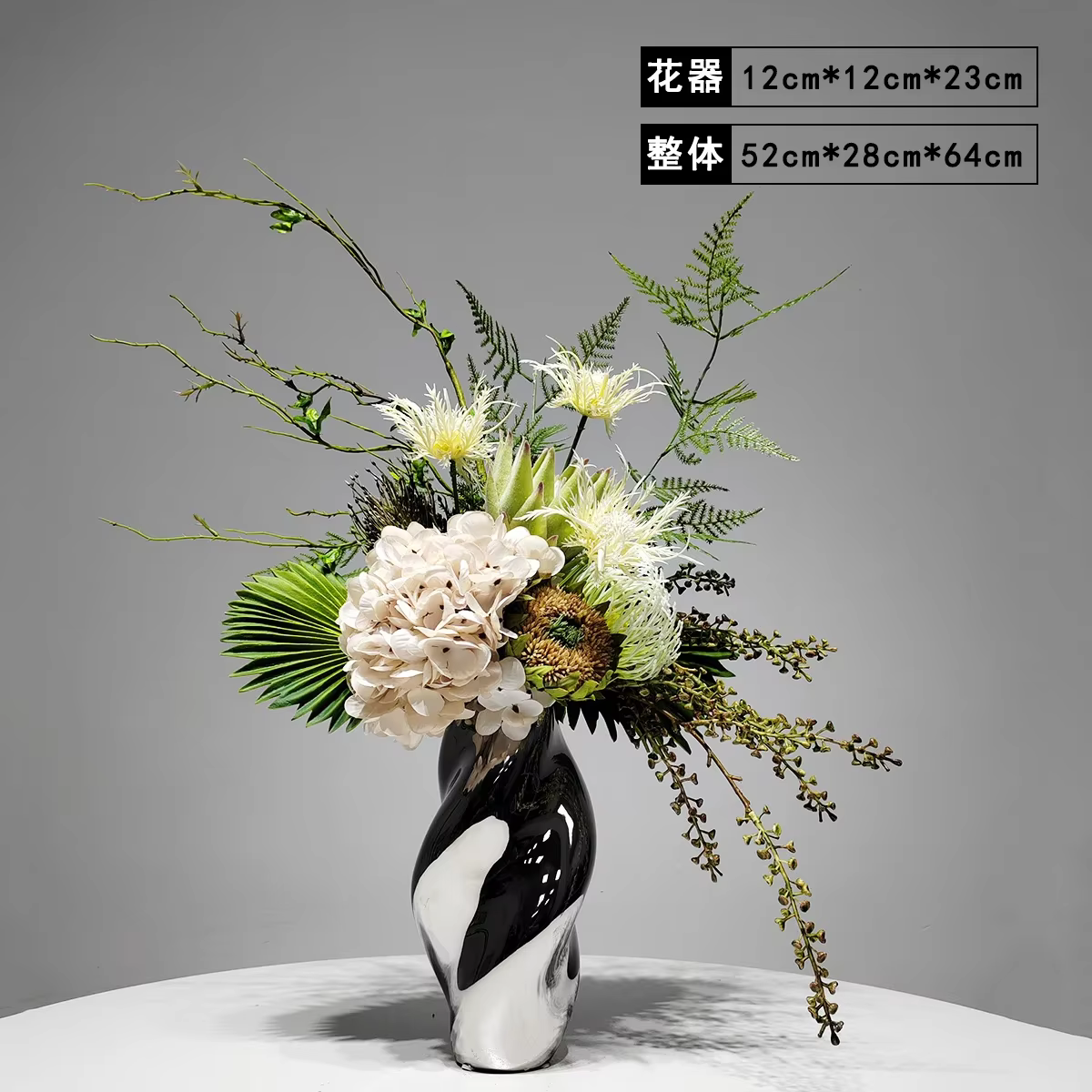 Ensemble de Vases à fleurs artificielles élégants, décoration de maison et de bureau, arrangements f