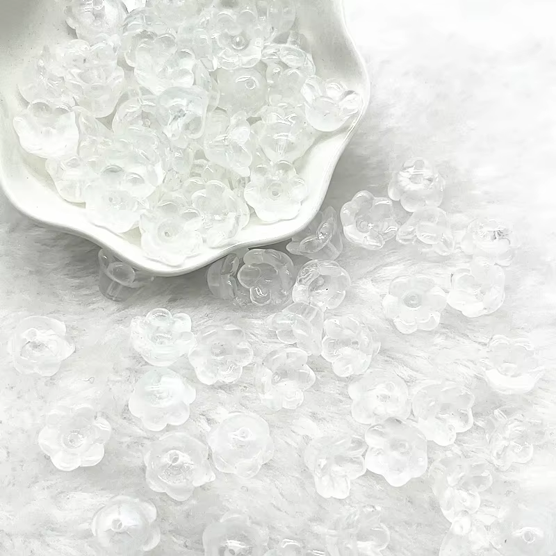 Perles de verre colorées en forme de fleur de trompette, 20 pièces, 7x12mm, pour la fabrication de b