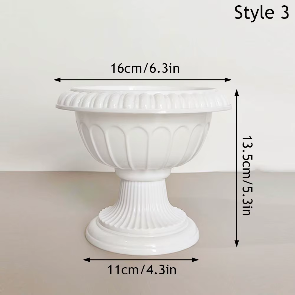 Vases en plastique créatifs pour plantes, vase pour arrangement floral, pot à fleurs en plastique d'
