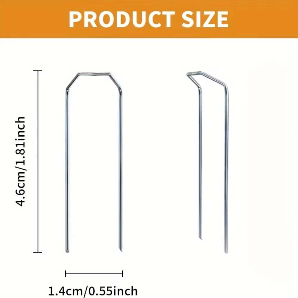 Clips de fixation portables et compacts pour jardinage - Pinces de support de plantes galvanisées en