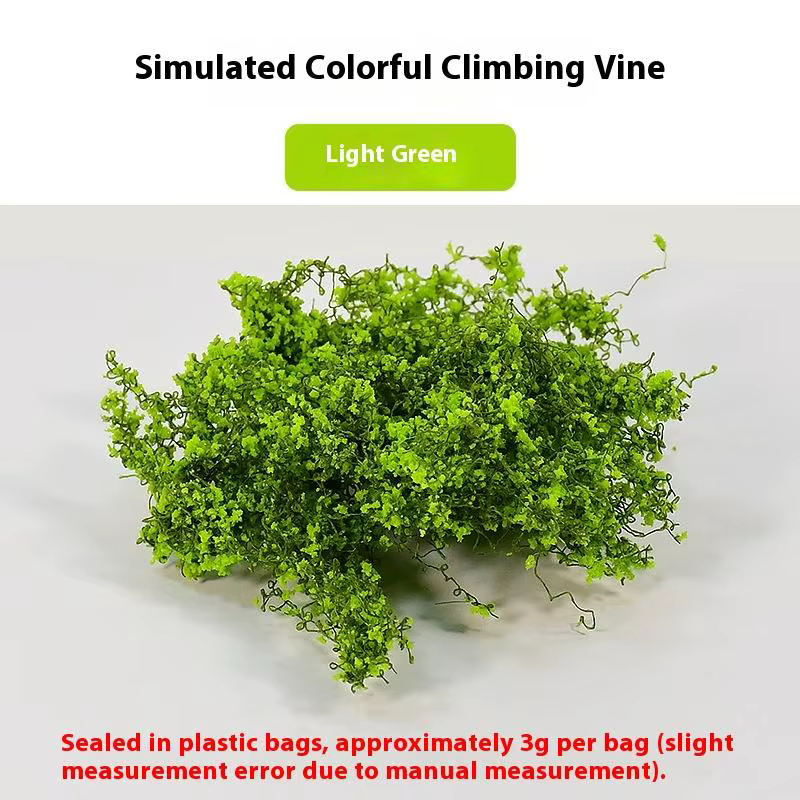 Plantes vertes artificielles 3g, Simulation Miniature, Mini Kit de modèle de vigne et de fleur pour 