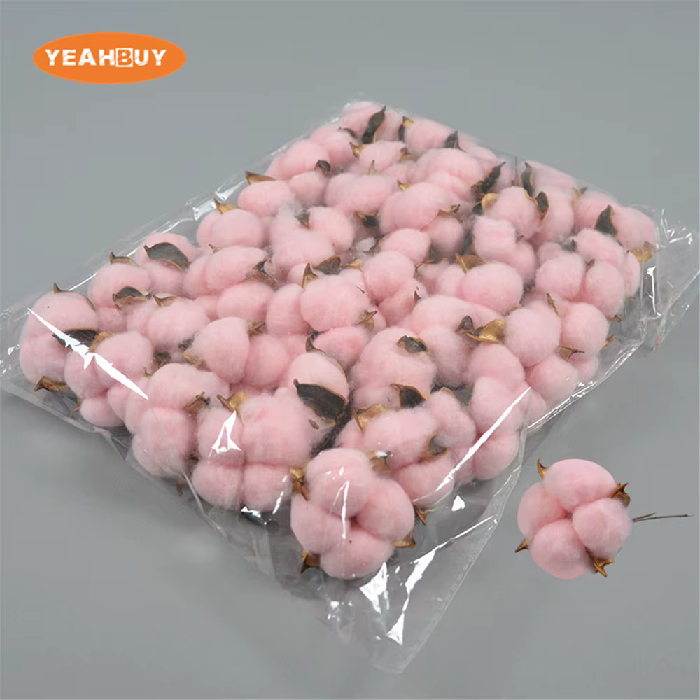 80 pièces de fleurs artificielles en coton blanc de 6 cm, 5 couleurs, pour la décoration de mariage,