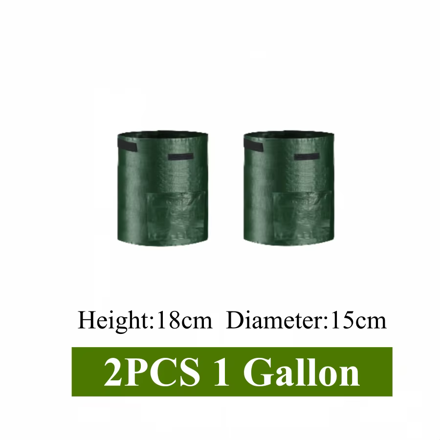 Sacs de culture de plantes PE, 2 pièces, Pots de pommes de terre de 1/3/5/7/10 gallons pour plantes,