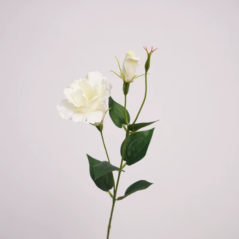 Fleurs artificielles Lisianthus simulées, décoration d'intérieur de Noël, fleur de route, accessoire