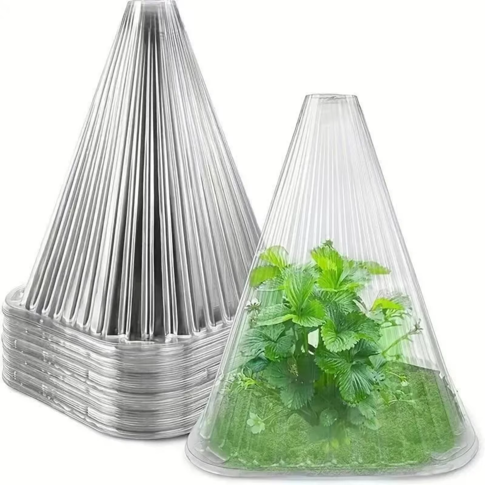 Couvercle de Protection des plantes, pot de cloche carré réutilisable, protège les plantes des domma