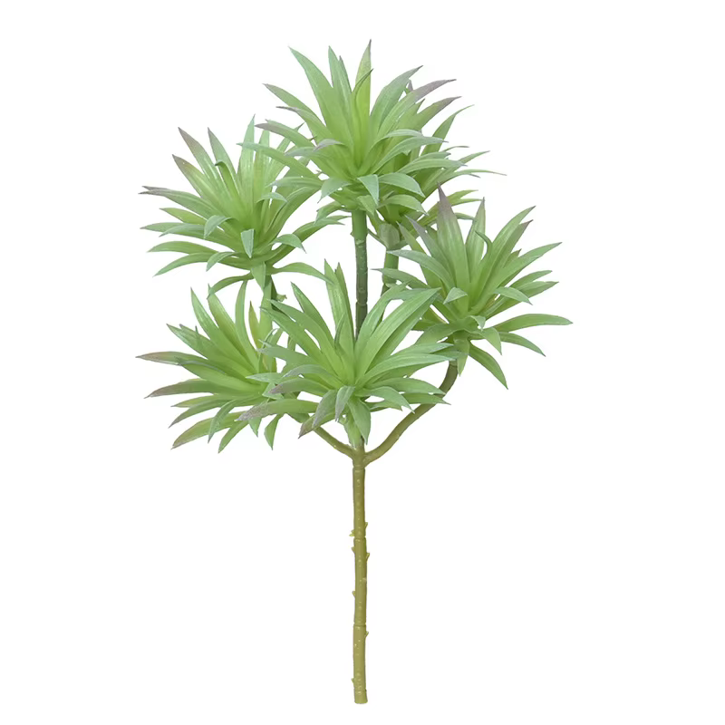 Plantes vertes artificielles en plastique, 6 pièces, désert Tropical, petite feuille d'épée, Simulat