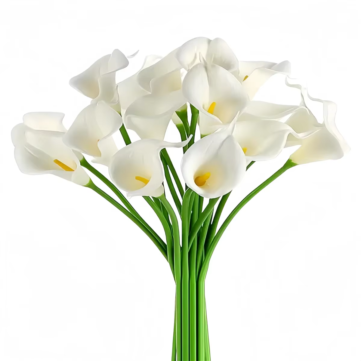 Fleurs artificielles en PU, fausses lys Calla, 10 pièces, pour les arrangements floraux de mariage, 