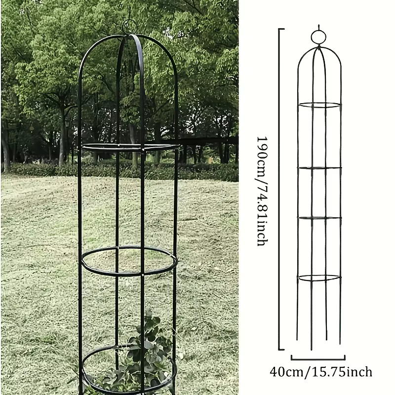 Treillis de jardin en métal, support pour plantes grimpantes, support pour fleurs, hauteur réglable,