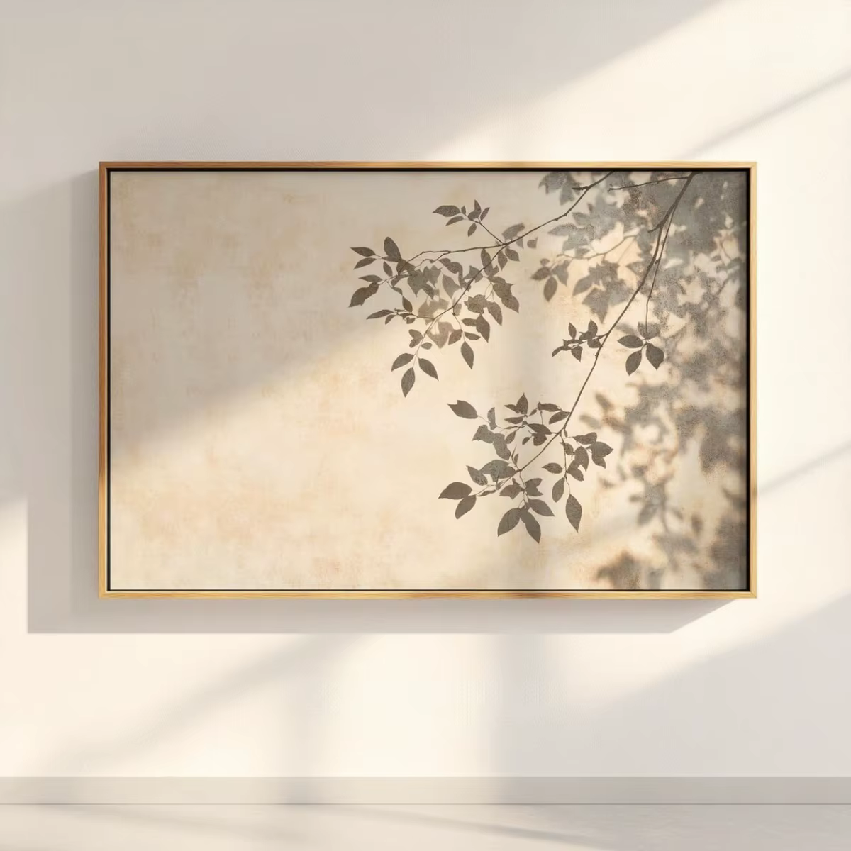 Affiches sur toile avec motif d'arbre de bouleau aux tons terreux, esthétique scandinave moderne et