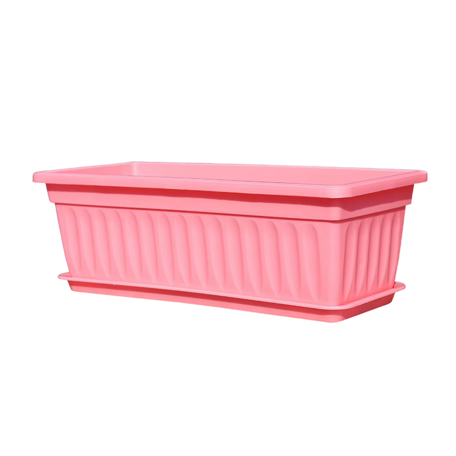 Jardinières en plastique rectangulaires pour balcon, pots de fleurs pour jardinage intérieur, pots r