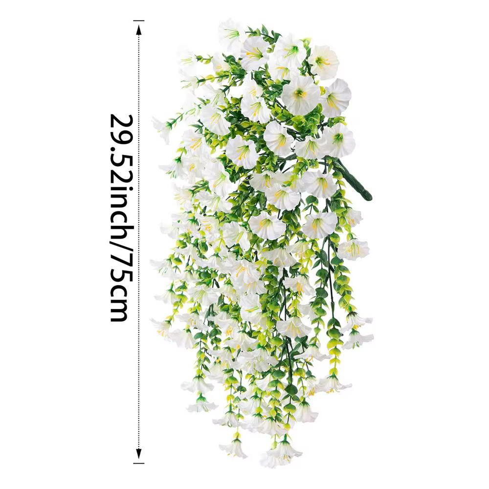 Faux Petunias, fleurs artificielles en soie, résistantes aux intempéries, durables, 2 pièces, pour v