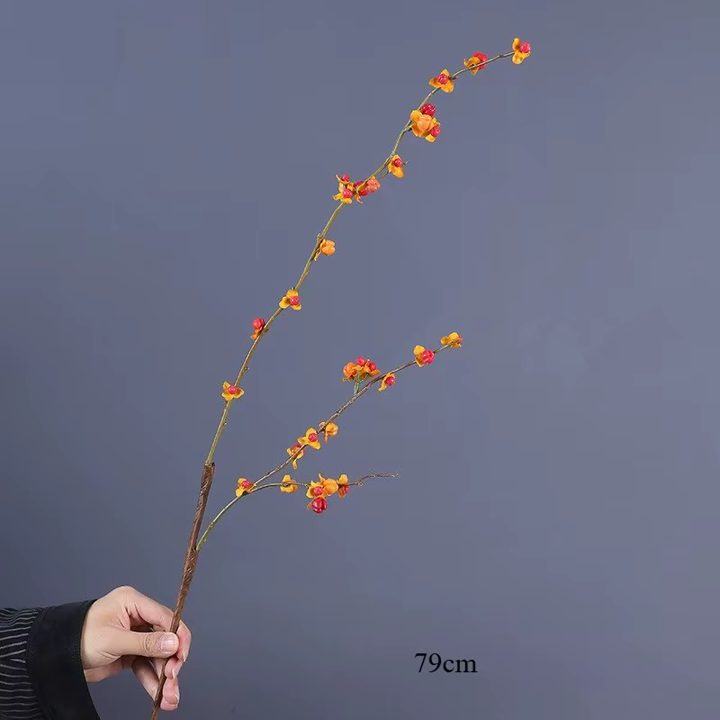 Plante artificielle en plastique Celastrus Orbiculatus, fausses fleurs, décoration de jardin, Simula