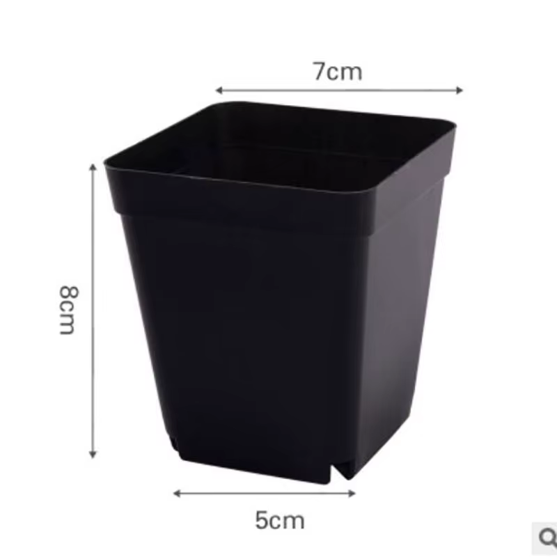 Pot de plantes en plastique 8x7x5 CM, petits Pots carrés créatifs pour plantes succulentes, décor de
