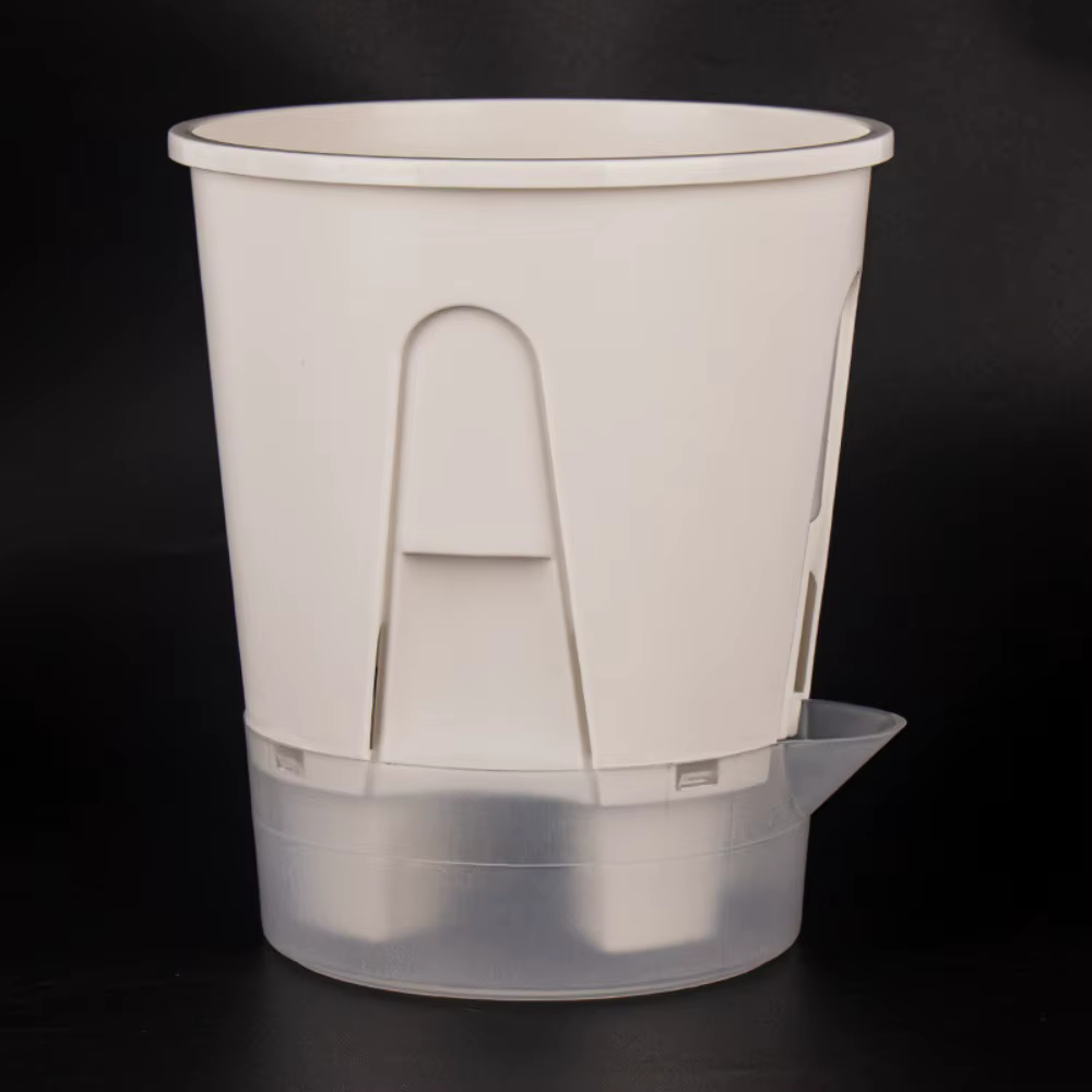 Pot de fleurs auto-absorbant en plastique, stockage d'eau, pot de fleurs épais et respirant, grande 