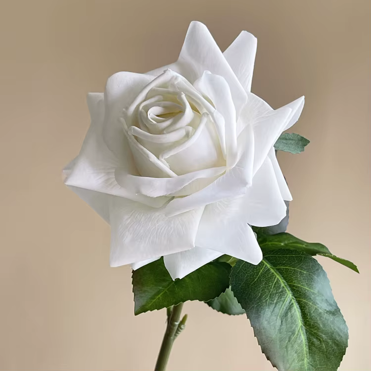 Bouquet de roses artificielles Premium Real Touch hydratantes, 5 pièces, pour mariage, fête, décorat