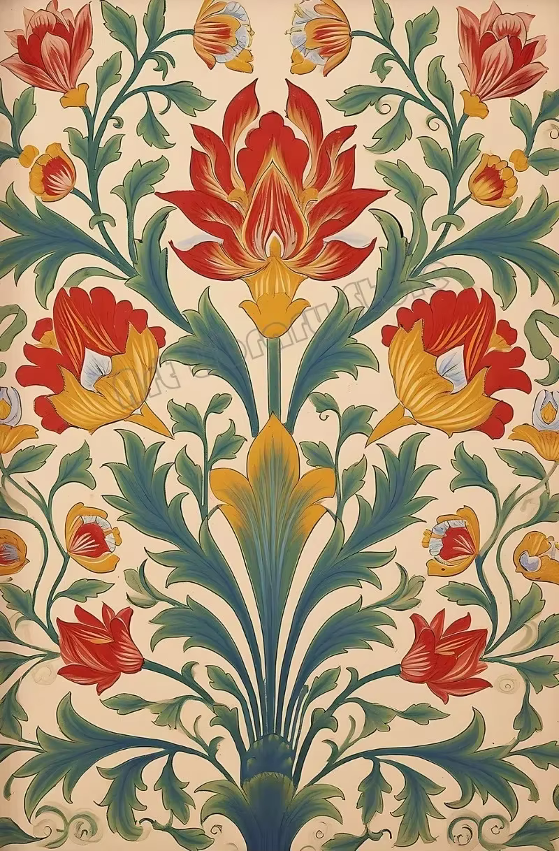 Indien Vintage fleur de Lotus arbre de vie minimaliste mur Art impression toile peinture affiches po